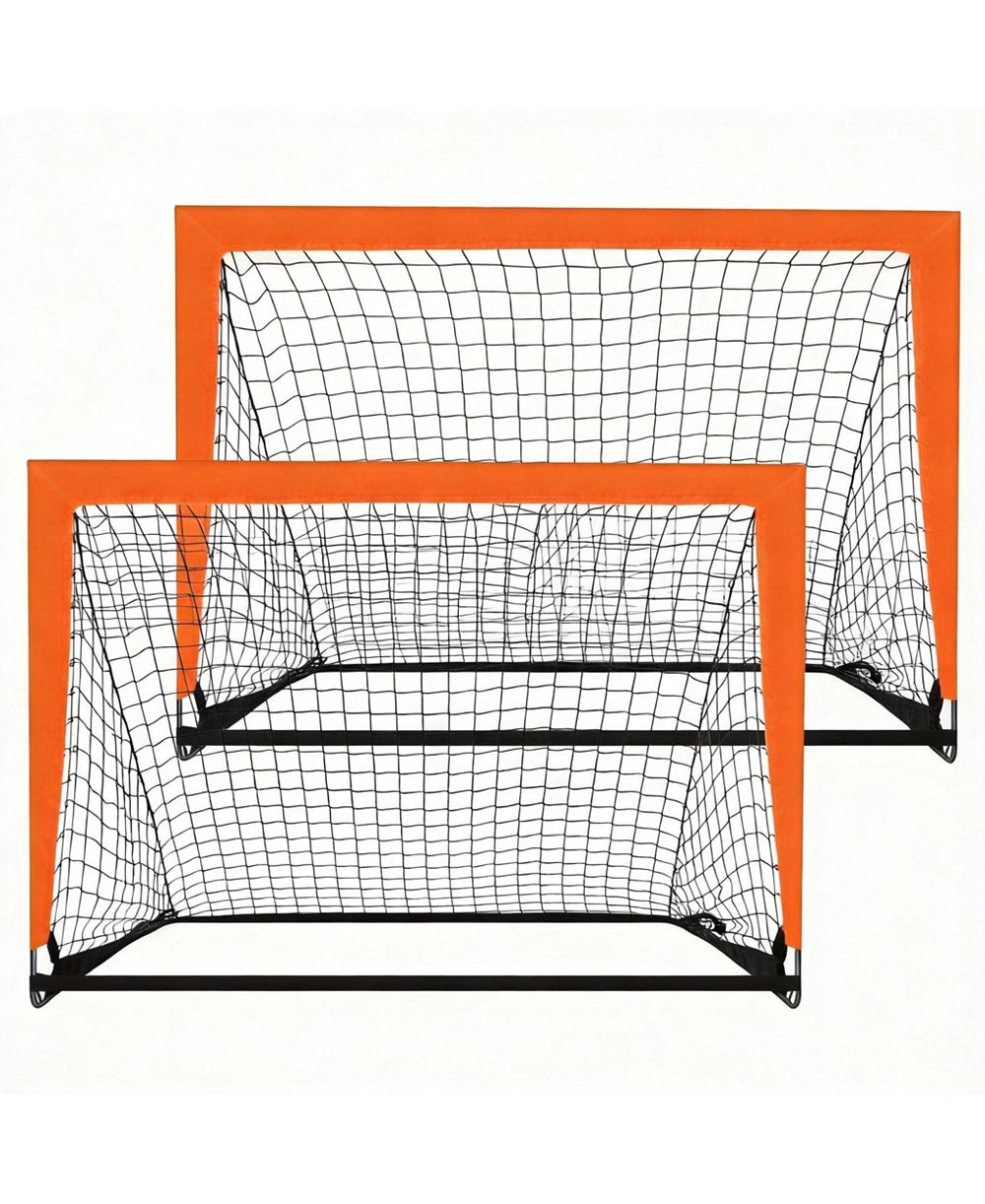 AOFAR 2 Pack Portable Soccer Goals Pop Up Indoor Outdoor Foryard 4' X 3