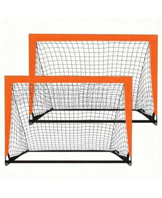 AOFAR 2 Pack Portable Soccer Goals Pop Up Indoor Outdoor Foryard 4' X 3