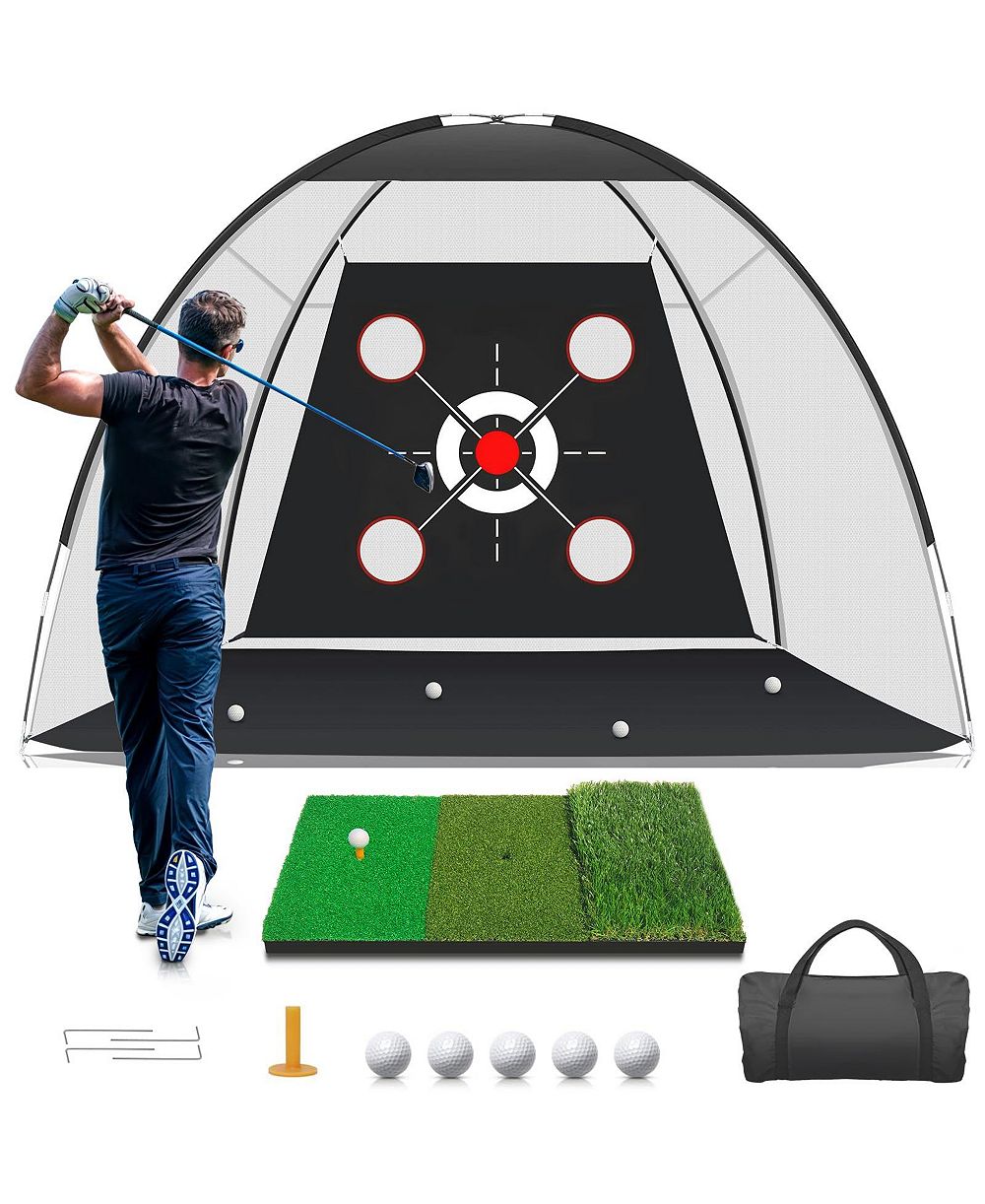 Спортивная сетка для гольфа AOFAR Practice Mat Hitting Aid 10x7feet