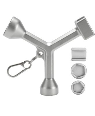 XDOVET Curb Stop Wrench Pentagon Valve Shut Off Tool