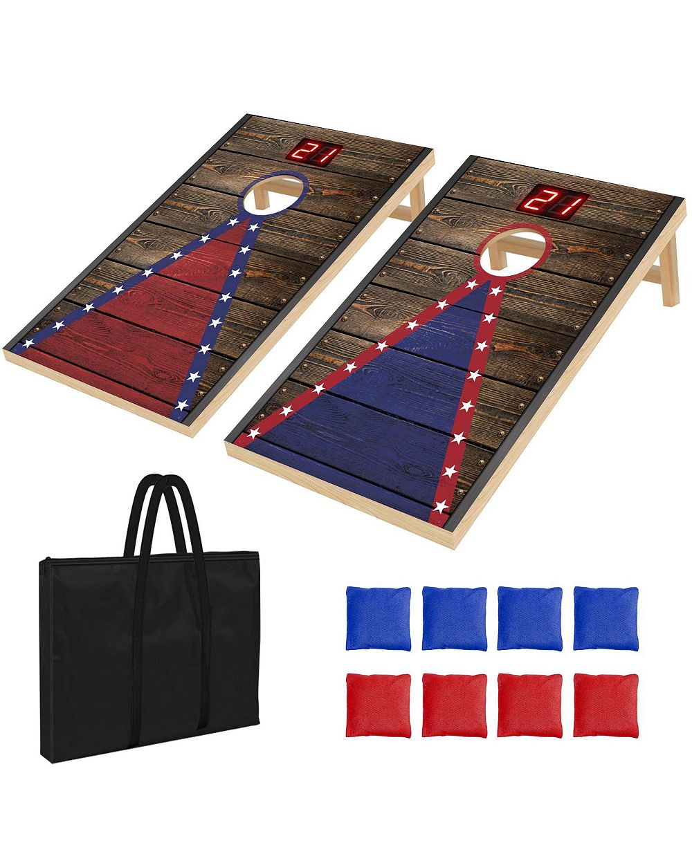 Набор для игры в корнхол Antigua AOFAR Electronic Automatic Scoring Sensing Wood 8 Bags Carry Case 2x1feet
