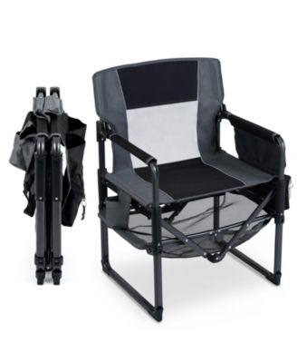Gymax Outdoor Camping Chair for Adults with Cup Holder and Side Pocket Bottle Opener