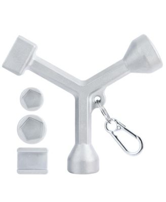 XDOVET 304 Stainless Steel Meter Curb Box Key Wrench Pentagon Bolts Pit Cover Water Valve Shut Off Tool