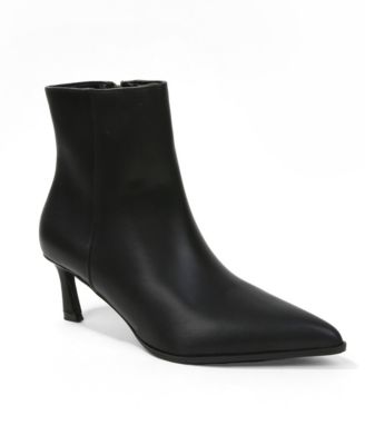 BERNESS Women's Adina Pointed Toe Kitten Heel Ankle Boots