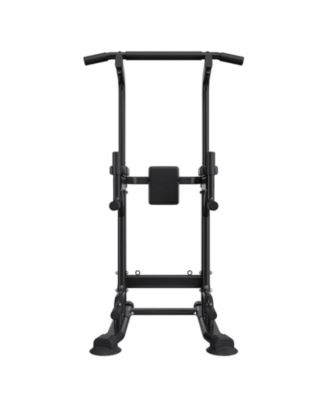 HONGGE 330 lb Power Tower Dip Station with Adjustable Back Pad