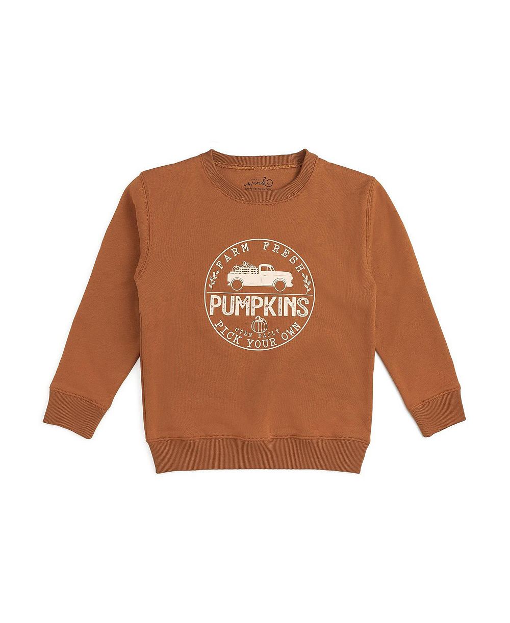 Sweet Wink Детская толстовка с принтом Farm Fresh Pumpkins для малышей