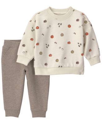 Little Planet by Carter's Baby Boys' or Baby Girls' Long-Sleeve French Terry Top and Pants, 2-Piece Set