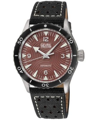 Gevril Мужские швейцарские часы Franklin Swiss Automatic Leather