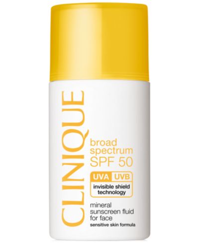 Clinique Солнцезащитный флюид для лица Broad Spectrum SPF 50 Mineral Sunscreen, 1 oz.