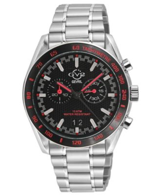 Мужские часы GV2 by Gevril Men's Swiss Made Freccia Silver Stainless Steel Bracelet