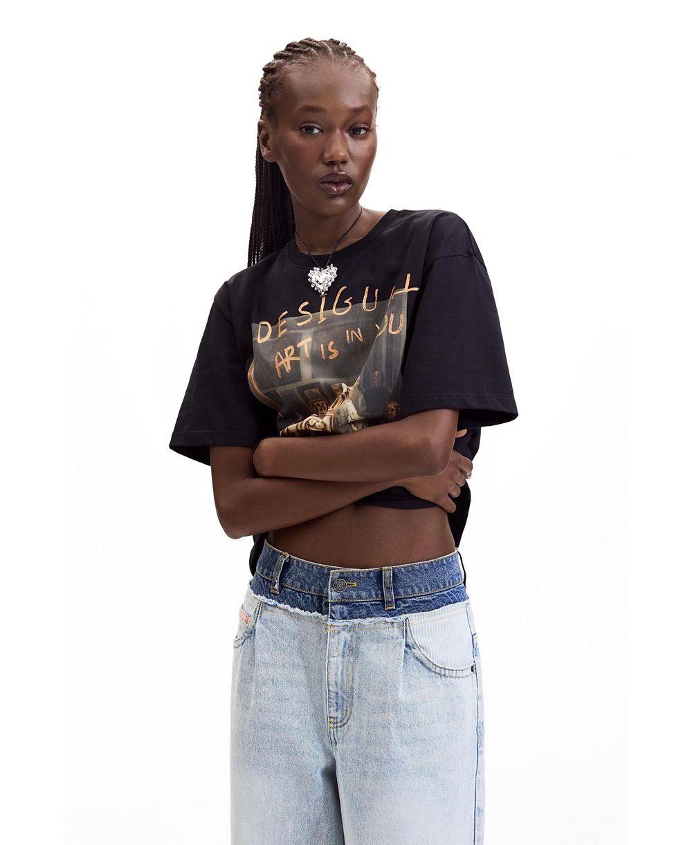 Женская футболка Desigual Printed T-shirt