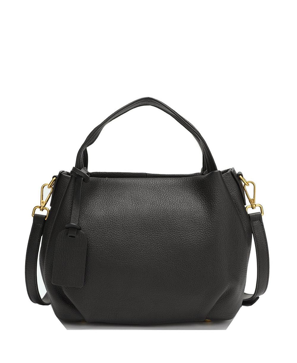 SUSU Vale Genuine Leather Slouchy Satchel Bag for Women, Soft Top Handle Shoulder Purse, Everyday Crossbody Handbag with Adjustable Strap