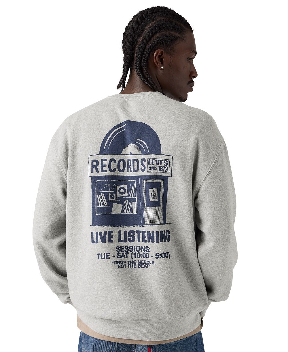 Levi's Men's Graphic Crewneck Long-Sleeve Sweatshirt