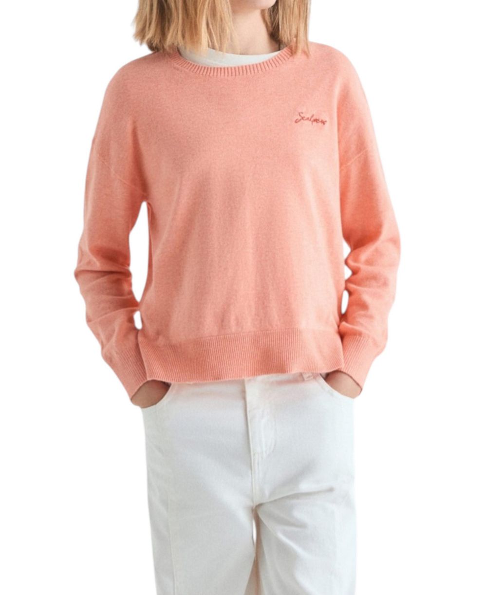 Женский хлопковый свитер Scalpers Crew Neck Long Sleeve