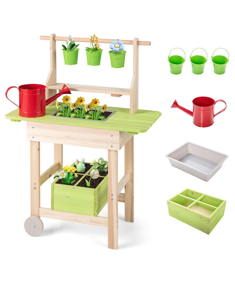 Детский игровой набор SUGIFT Wooden Garden Mud Kitchen, 7 предметов, возраст 3+