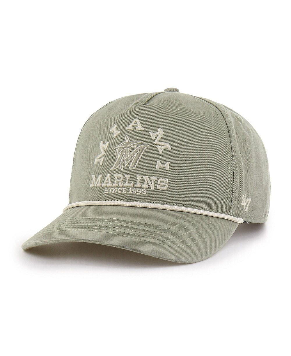'47 Brand Men's Olive Miami Marlins Canyon Ranchero Hitch Adjustable Hat
