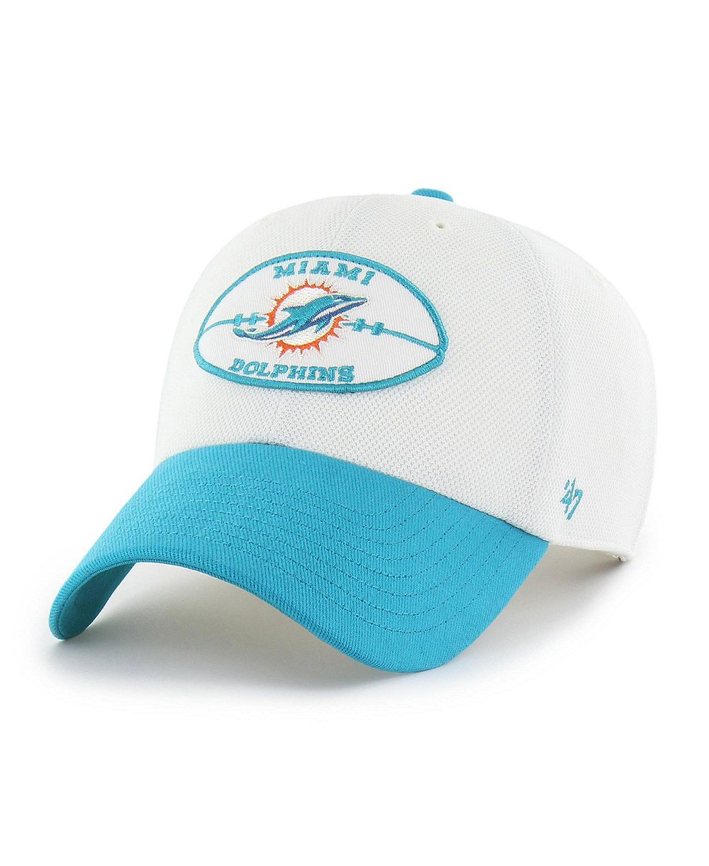 Мужская регулируемая кепка '47 Brand Cream/Aqua Miami Dolphins
