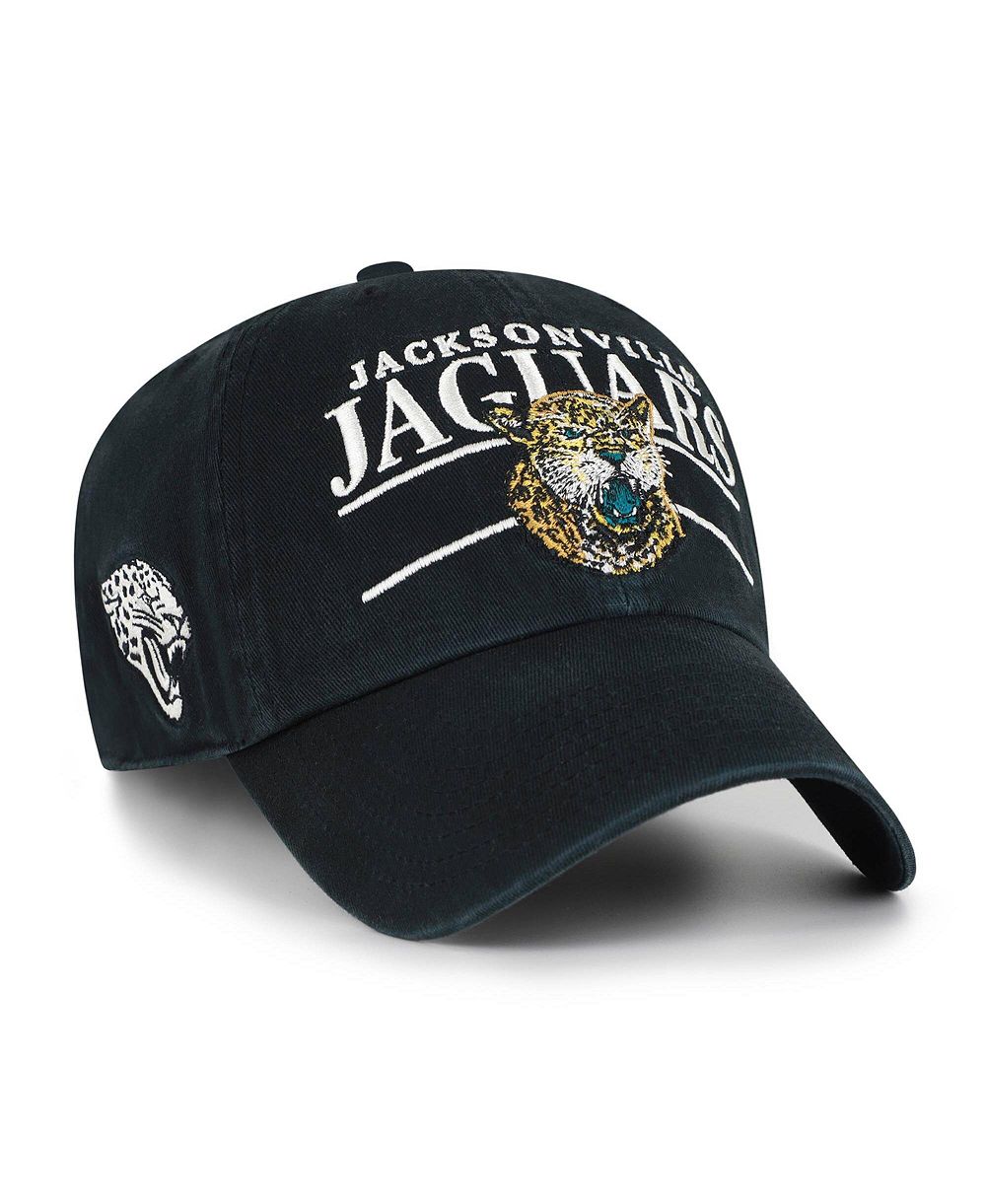 Мужская бейсболка '47 Brand Jacksonville Jaguars Black Graphic Clean Up Adjustable
