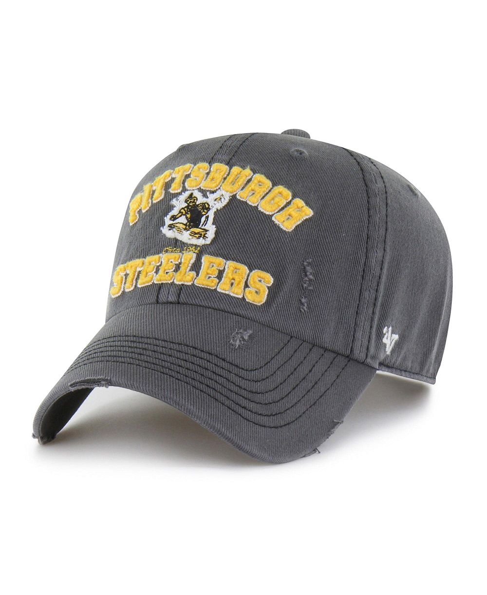 Мужская регулируемая кепка '47 Brand Pittsburgh Steelers Charcoal