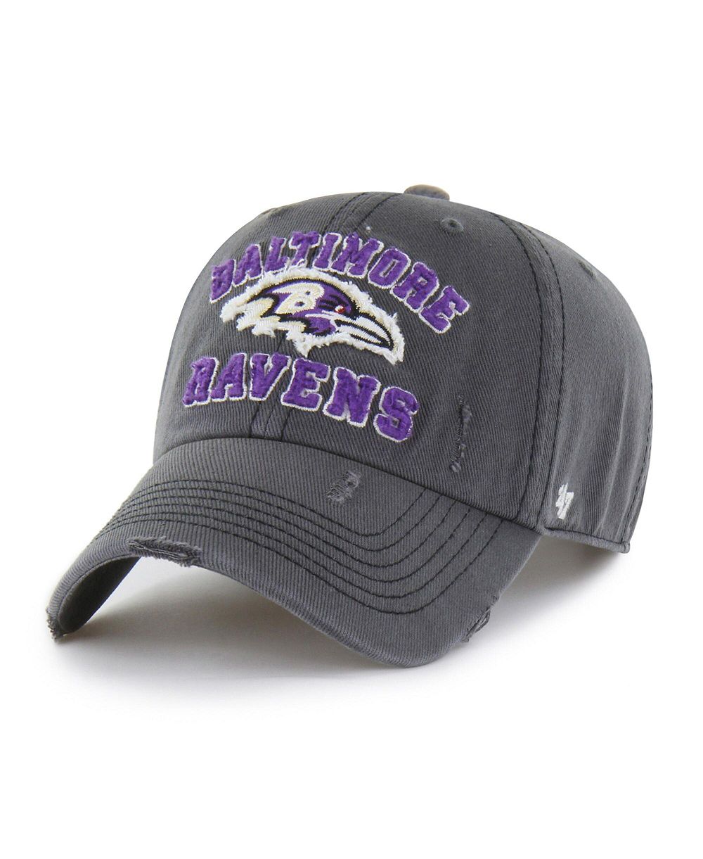 Мужская кепка '47 Brand Charcoal Baltimore Ravens Seymoore Clean Up Adjustable