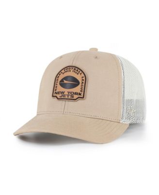 Мужская регулируемая кепка '47 Brand Khaki New York Jets Bonehide Trucker