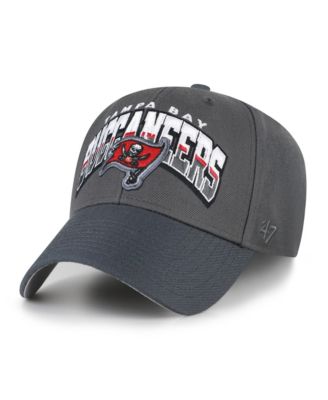 '47 Brand Men's Charcoal Tampa Bay Buccaneers Split Block MVP Adjustable Hat