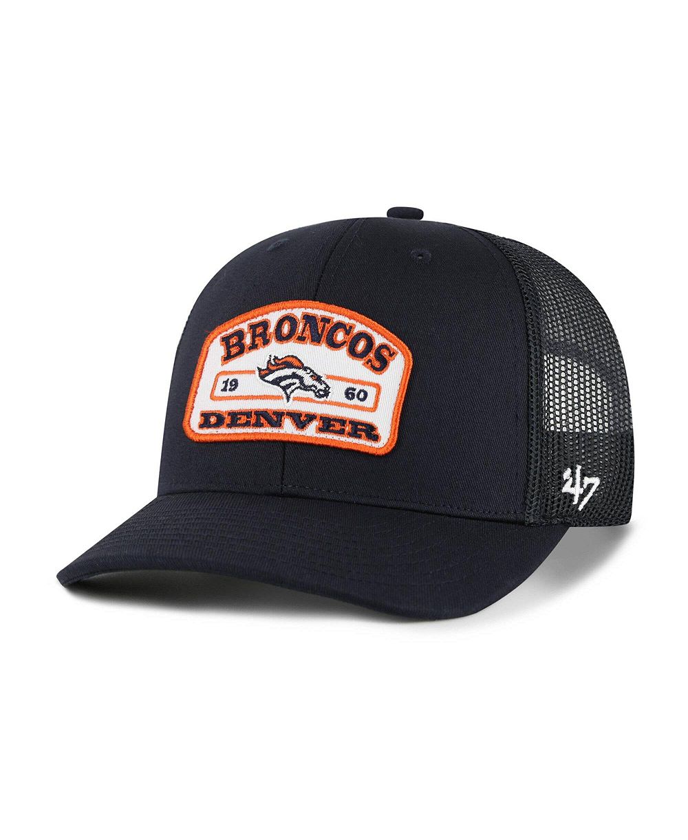 '47 Brand Men's Navy Denver Broncos Roadway Adjustable Trucker Hat