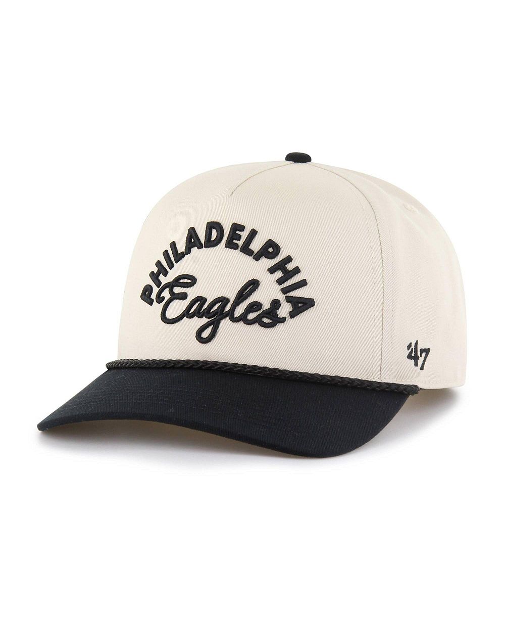 '47 Brand Женская Natural Philadelphia Eagles Rope Script Hitch Adjustable Hat