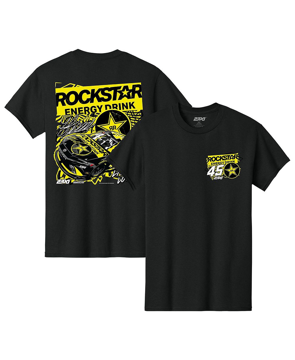 23xi Racing Men's Black Tyler Reddick Rockstar Energy Car T-Shirt