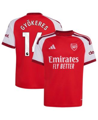 Adidas Big Boys and Girls Viktor Gyökeres Red Arsenal 2026/27 Home Replica Jersey