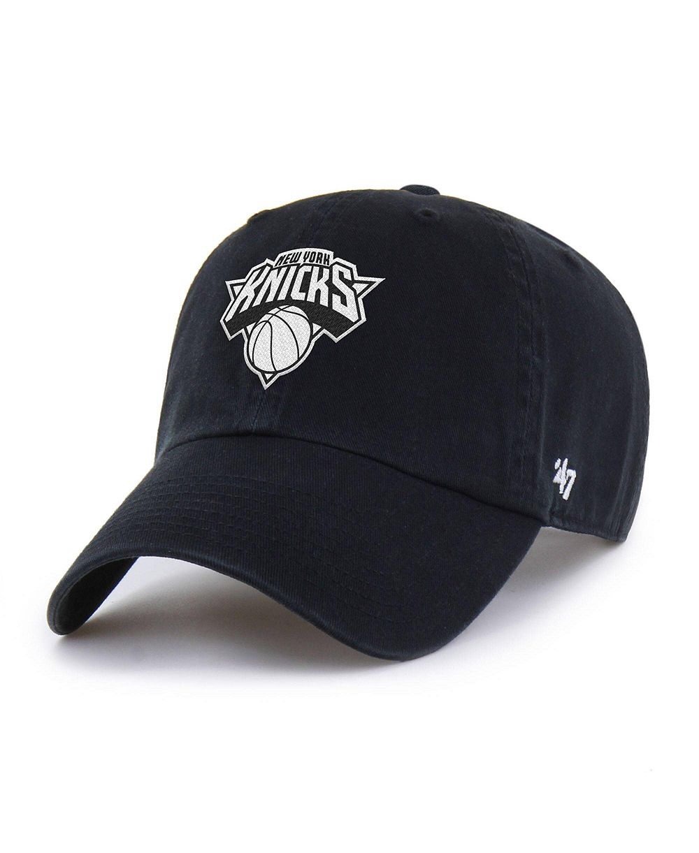 Мужская кепка '47 Brand Black New York Knicks Color Pack Clean Up Adjustable