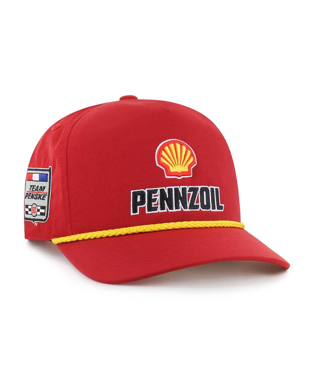 '47 Brand Men's Red Joey Logano Sponsor Logo Side Patch brr° Hitch Rope Adjustable Hat