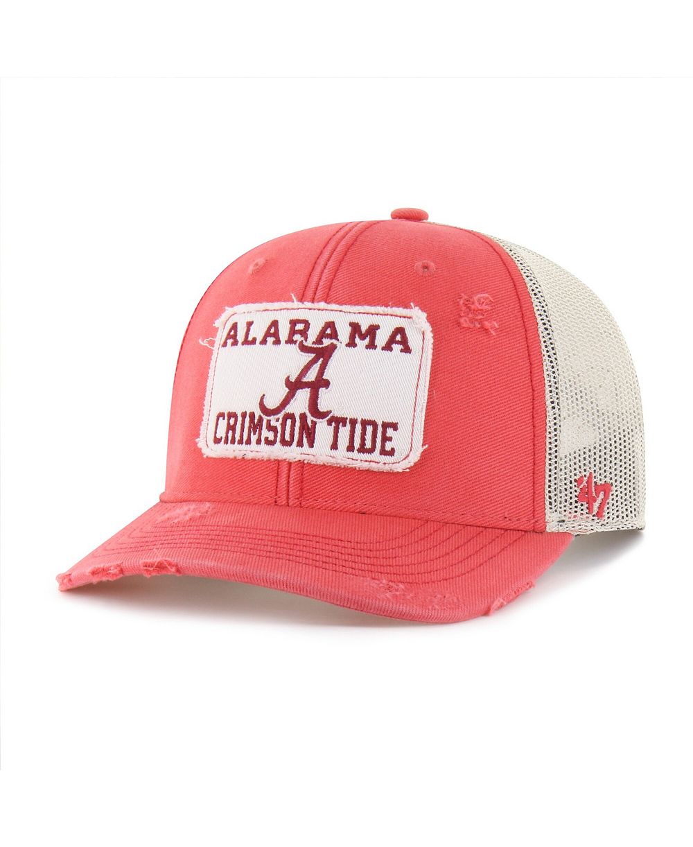 '47 Brand Men's and Women's Crimson Alabama Crimson Tide Egremont Well-Worn Adjustable Trucker Hat