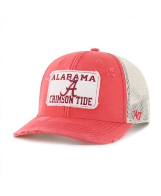 '47 Brand Men's and Women's Crimson Alabama Crimson Tide Egremont Well-Worn Adjustable Trucker Hat