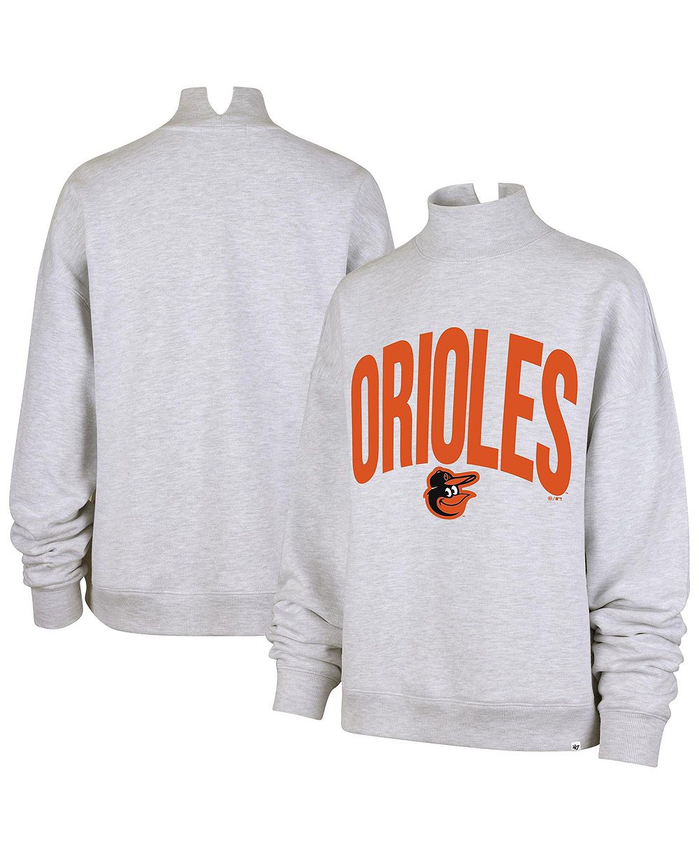 Женский свитшот '47 Brand Baltimore Orioles Subtle Muse Long-Sleeve Mock-Neck Relaxed-Fit