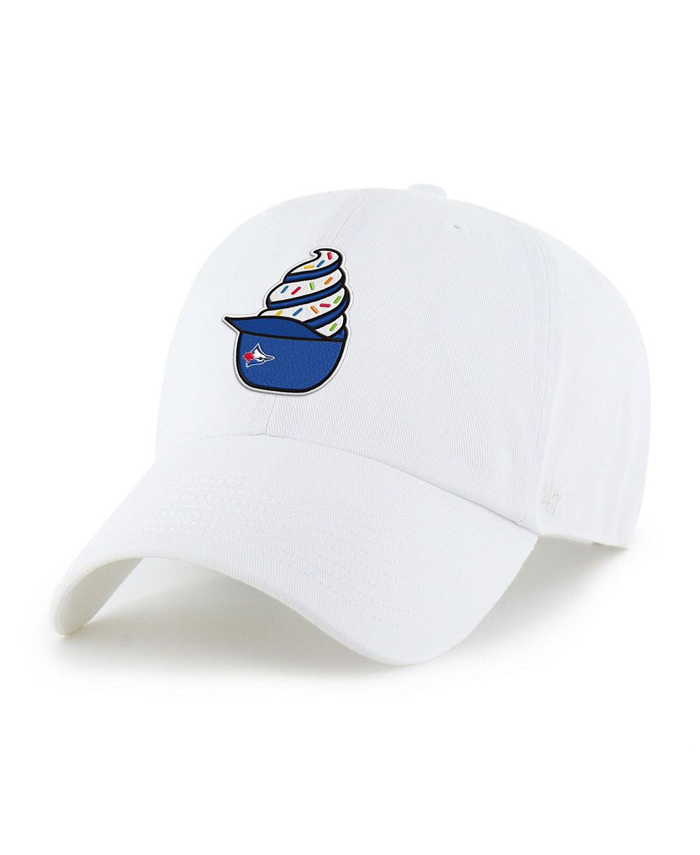 Детская бейсболка '47 Brand White Toronto Blue Jays Ice Cream Helmet Clean Up Adjustable