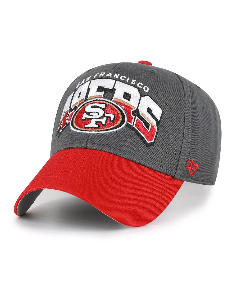'47 Brand Men's Charcoal San Francisco 49ers Split Block MVP Adjustable Hat