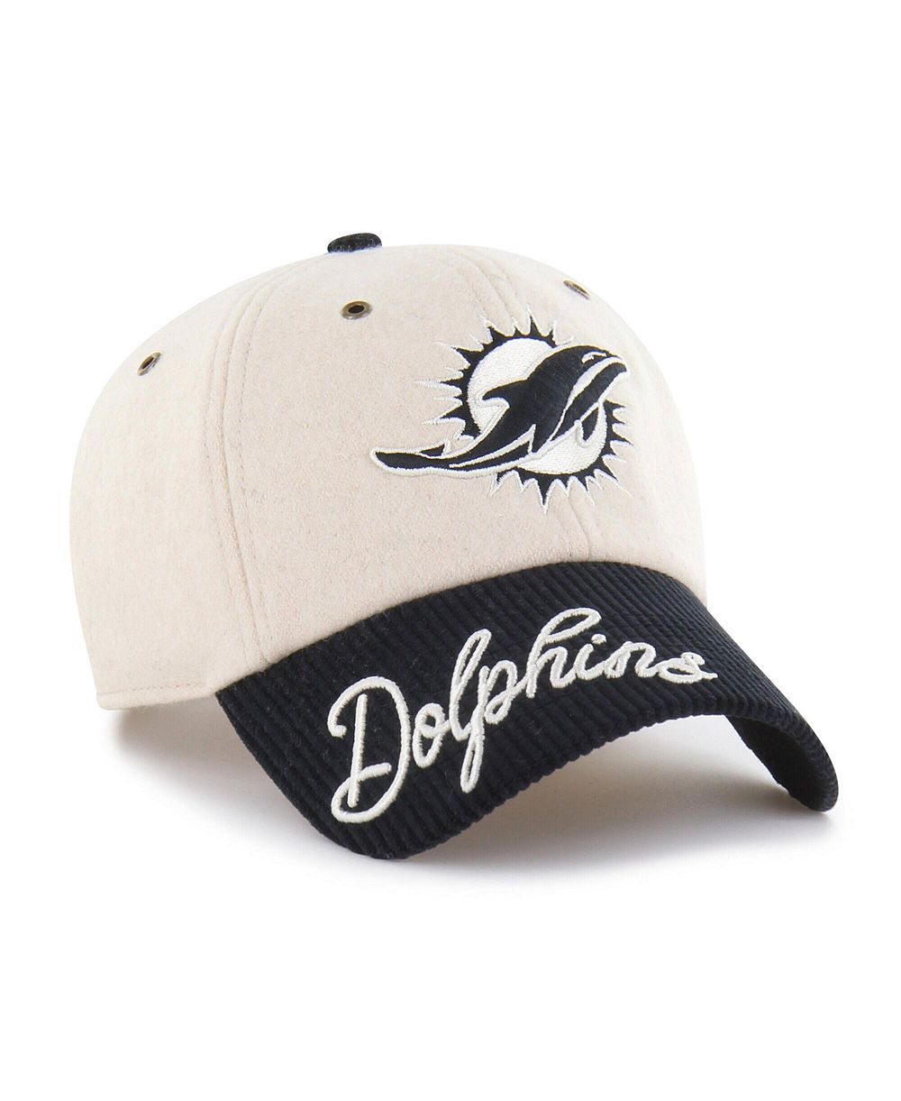 '47 Brand Women's Natural/Black Miami Dolphins Rope Script Clean Up Adjustable Hat