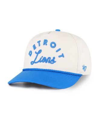 Женская бежевая кепка '47 Brand Detroit Lions Rope Script Hitch Adjustable
