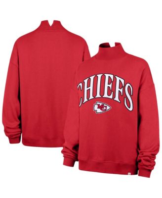 '47 Brand Women's Kansas City Chiefs Vantage Oversized Mock Neck Sweatshirt