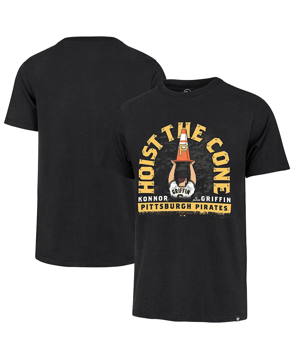 Мужская футболка '47 Brand Konnor Griffin Black Pittsburgh Pirates Hoist the Cone Player Graphic