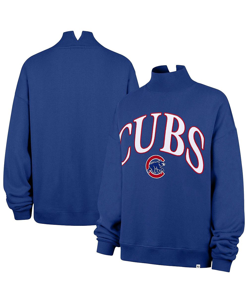 Женская толстовка '47 Brand Plus Size Chicago Cubs Vantage Oversized Mock Neck