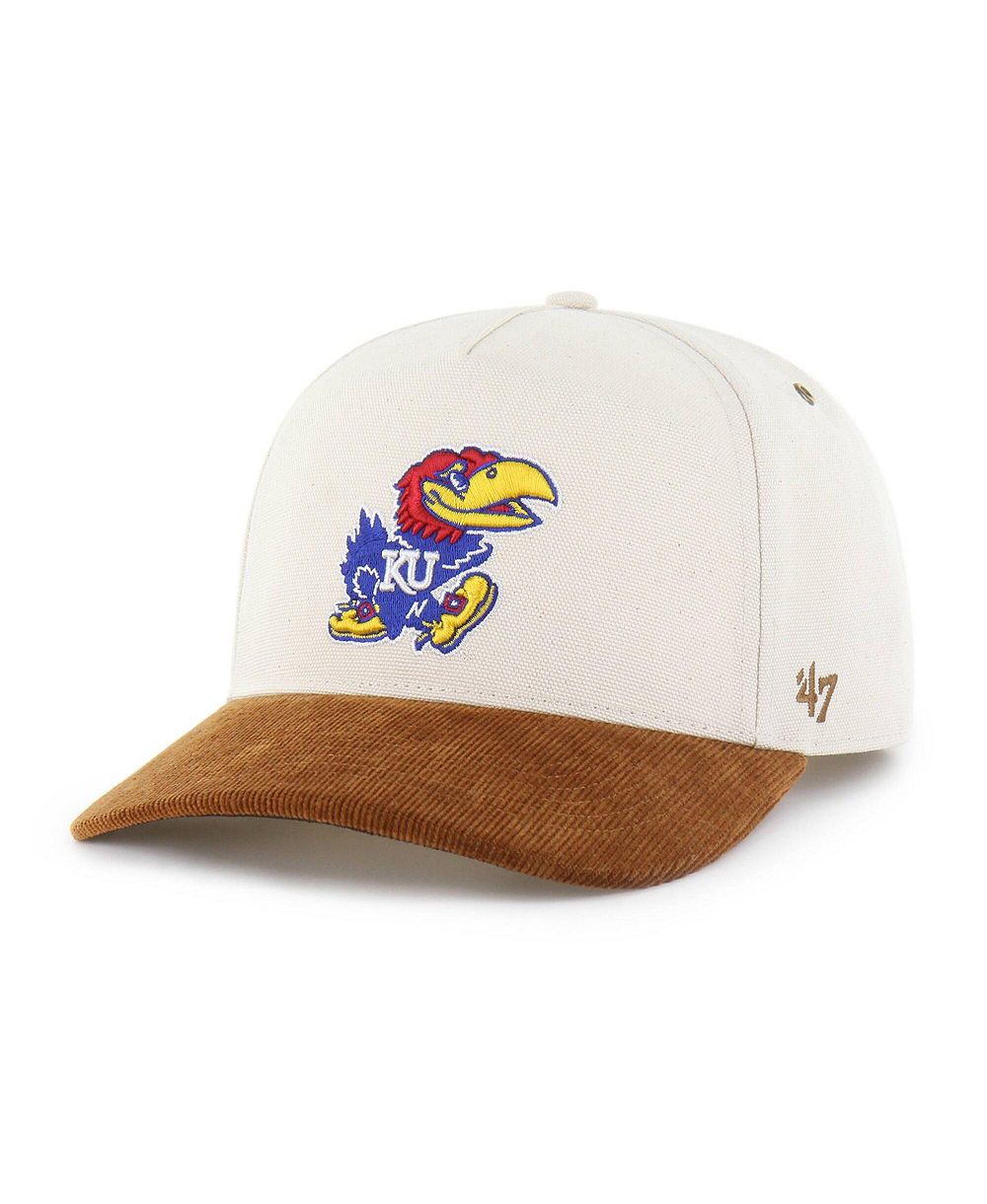 Carhartt x '47 Brand Men's Natural/Brown Kansas Jayhawks Undyed Relaxed Hitch Adjustable Hat