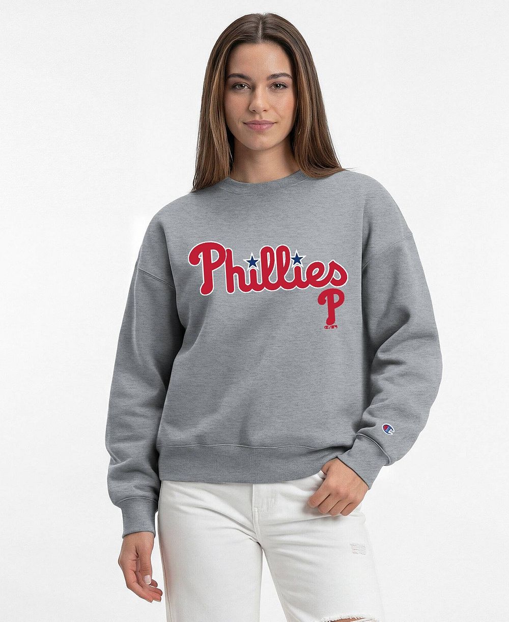 Женская толстовка Champion Women's Philadelphia Phillies Graphic Crewneck Sweatshirt