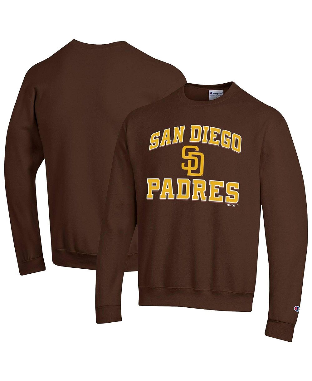 Champion Мужской Brown San Diego Padres Heart Soul Power blend Sweatshirt