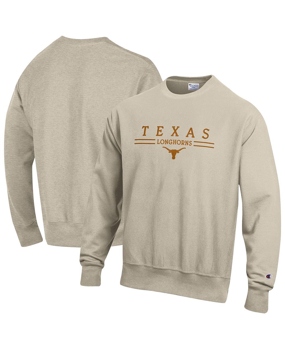 Champion Мужской свитшот Crewneck Reverse Weave Oatmeal Texas Longhorns