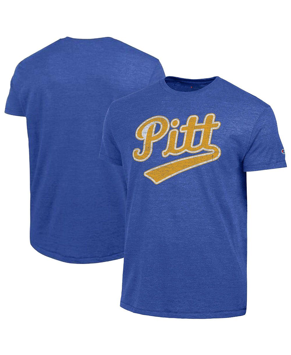 Мужская футболка Champion Royal Pitt Panthers Vintage Triumph Tri-Blend