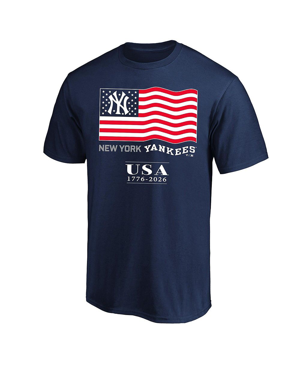 Fanatics Men's Navy New York Yankees USA 1776-2026 Big & Tall T-Shirt