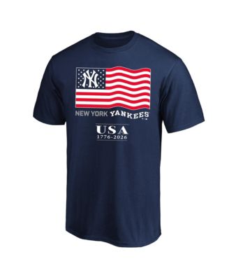 Мужская футболка Fanatics Navy New York Yankees USA 1776-2026 Big & Tall
