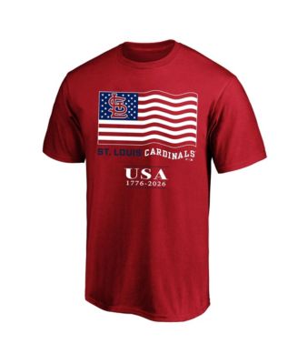 Fanatics Men's Red St. Louis Cardinals USA 1776-2026 Big & Tall T-Shirt